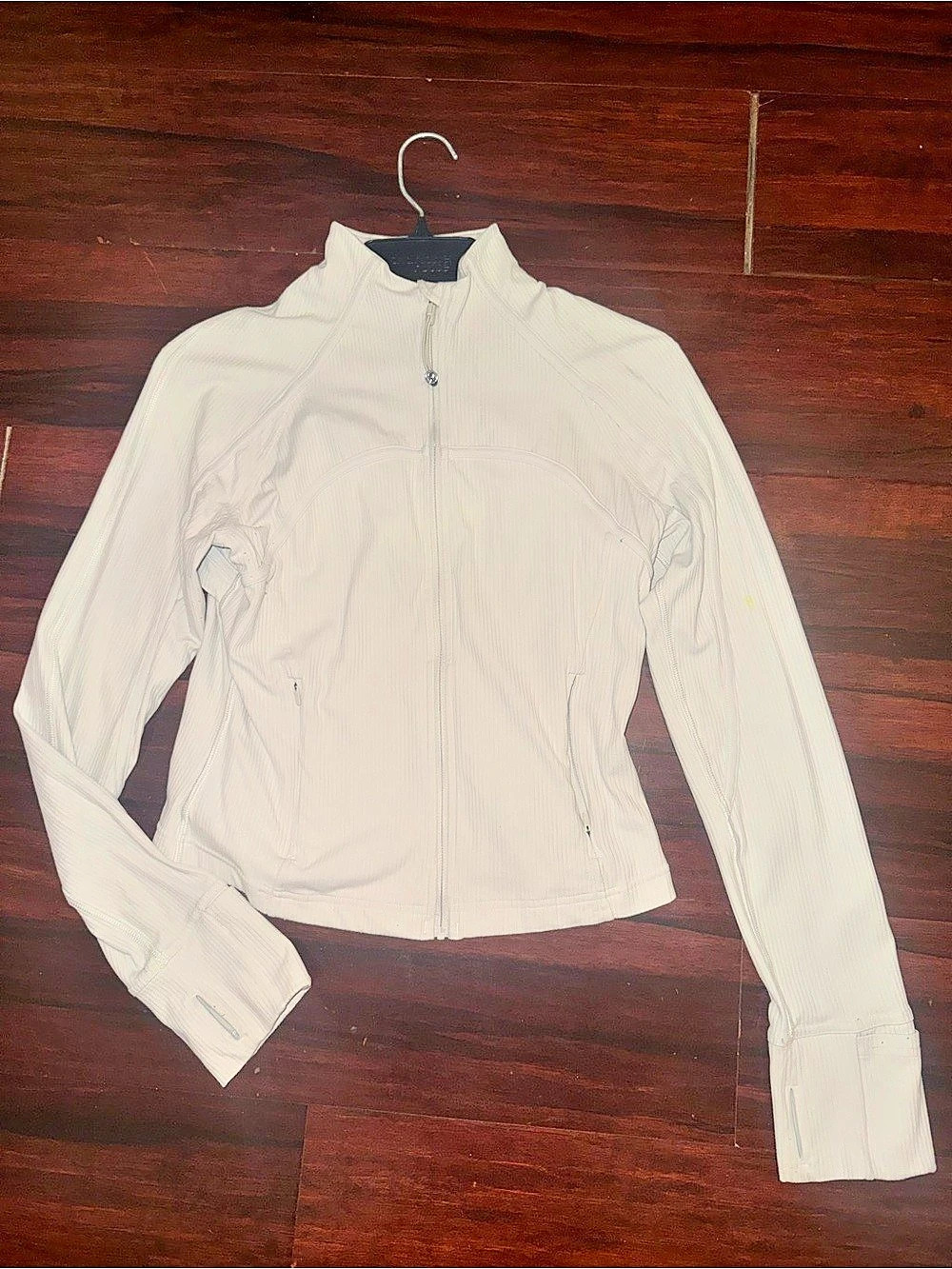 Lululemon Define Jacket *Ribbed Cropped BONE color Full-Zip Jacket